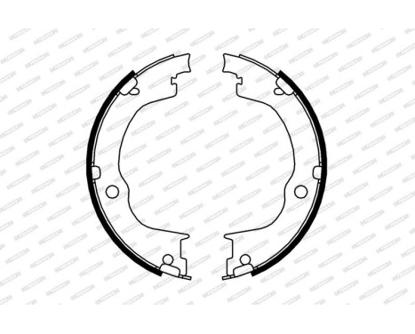 Brake Shoe Kit, parking brake PREMIER FSB4006 Ferodo, Image 2
