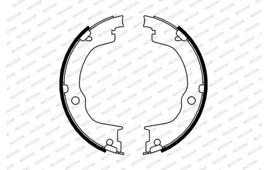 Brake Shoe Kit, parking brake PREMIER FSB4006 Ferodo, Image 2
