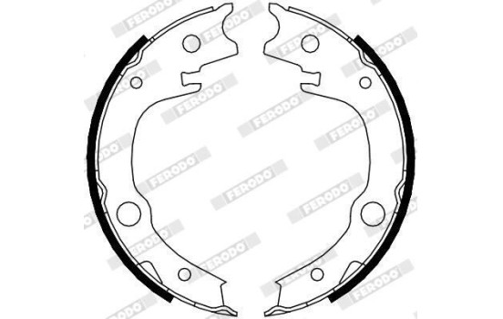 Brake Shoe Kit, parking brake PREMIER FSB4014 Ferodo, Image 2