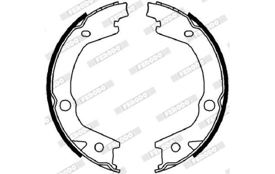 Brake Shoe Kit, parking brake PREMIER FSB4021 Ferodo, Image 2