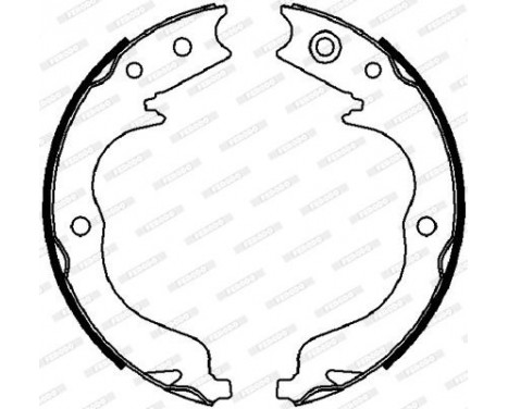 Brake Shoe Kit, parking brake PREMIER FSB4028 Ferodo, Image 2