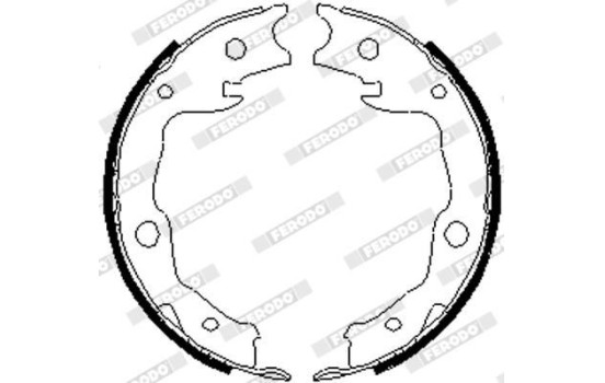 Brake Shoe Kit, parking brake PREMIER FSB4035 Ferodo, Image 2