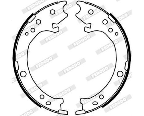 Brake Shoe Kit, parking brake PREMIER FSB4043 Ferodo, Image 2