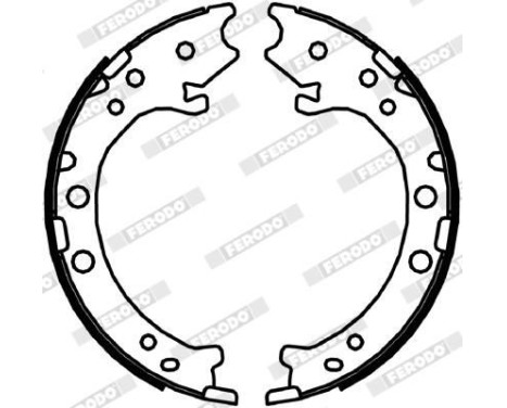 Brake Shoe Kit, parking brake PREMIER FSB4044 Ferodo, Image 2