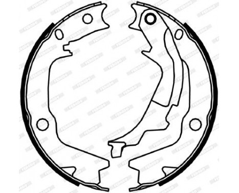 Brake Shoe Kit, parking brake PREMIER FSB4045 Ferodo, Image 2