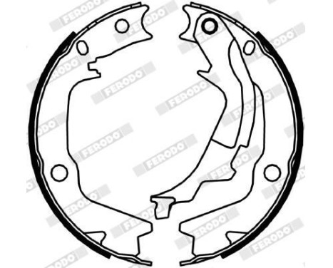 Brake Shoe Kit, parking brake PREMIER FSB4045 Ferodo, Image 2