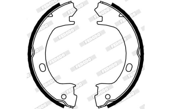 Brake Shoe Kit, parking brake PREMIER FSB4073 Ferodo, Image 2