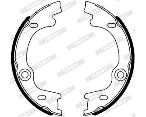 Brake Shoe Kit, parking brake PREMIER FSB4099 Ferodo, Image 2