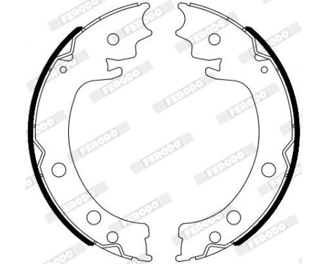 Brake Shoe Kit, parking brake PREMIER FSB4116 Ferodo