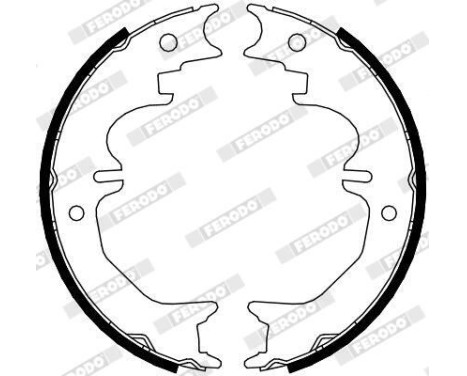 Brake Shoe Kit, parking brake PREMIER FSB4120 Ferodo, Image 2