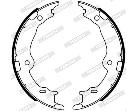 Brake Shoe Kit, parking brake PREMIER FSB4123 Ferodo, Image 2