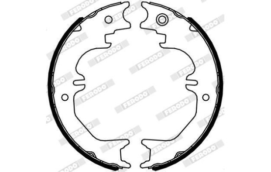 Brake Shoe Kit, parking brake PREMIER FSB4125 Ferodo