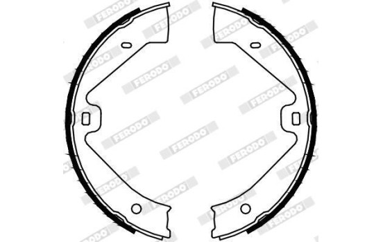 Brake Shoe Kit, parking brake PREMIER FSB4129 Ferodo, Image 2