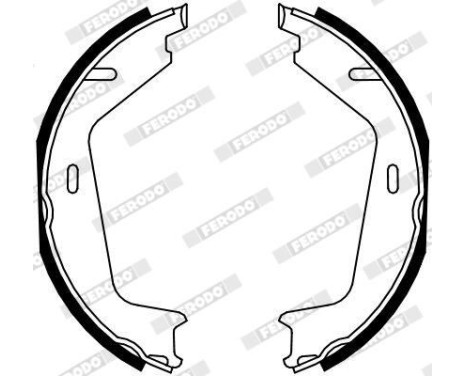 Brake Shoe Kit, parking brake PREMIER FSB4130 Ferodo, Image 2