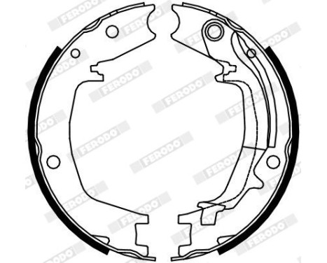 Brake Shoe Kit, parking brake PREMIER FSB4131 Ferodo, Image 2