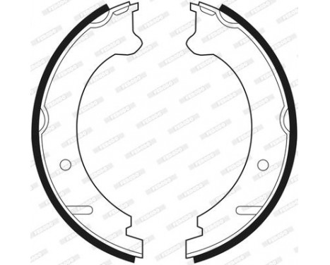 Brake Shoe Kit, parking brake PREMIER FSB522 Ferodo, Image 3