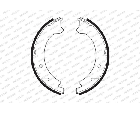 Brake Shoe Kit, parking brake PREMIER FSB522 Ferodo, Image 2