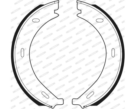 Brake Shoe Kit, parking brake PREMIER FSB536 Ferodo, Image 3
