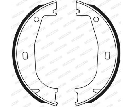 Brake Shoe Kit, parking brake PREMIER FSB546 Ferodo, Image 3