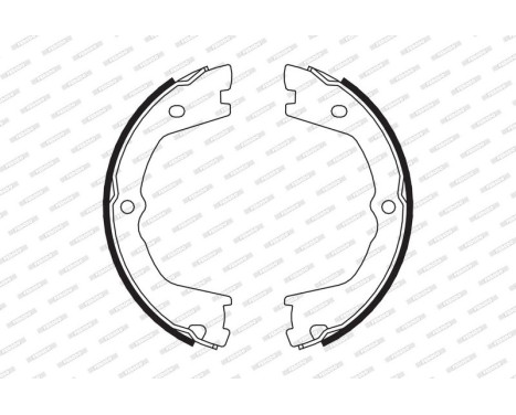 Brake Shoe Kit, parking brake PREMIER FSB658 Ferodo, Image 2