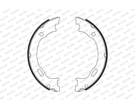 Brake Shoe Kit, parking brake PREMIER FSB662 Ferodo, Image 2