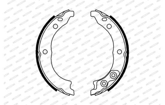 Brake Shoe Kit, parking brake PREMIER FSB680 Ferodo, Image 2