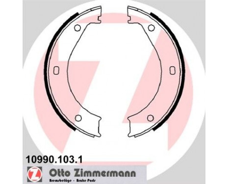 Brake Shoe Kit, parking brake, Image 2