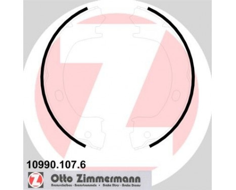 Brake Shoe Kit, parking brake, Image 2