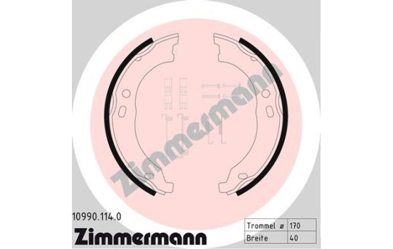 Brake Shoe Kit, parking brake, Image 2