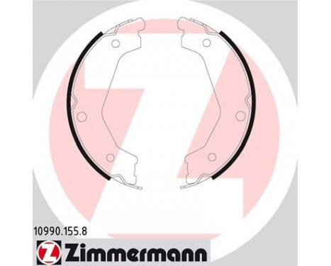 Brake Shoe Kit, parking brake, Image 2