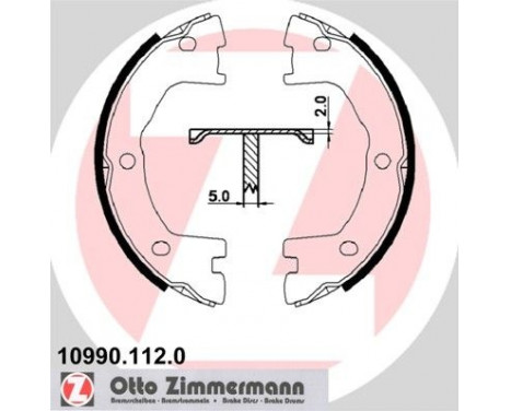 Brake Shoe Kit, parking brake, Image 2