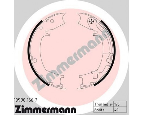 Brake Shoe Kit, parking brake, Image 2