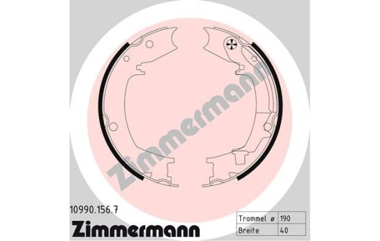Brake Shoe Kit, parking brake, Image 2