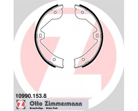 Brake Shoe Kit, parking brake, Image 2