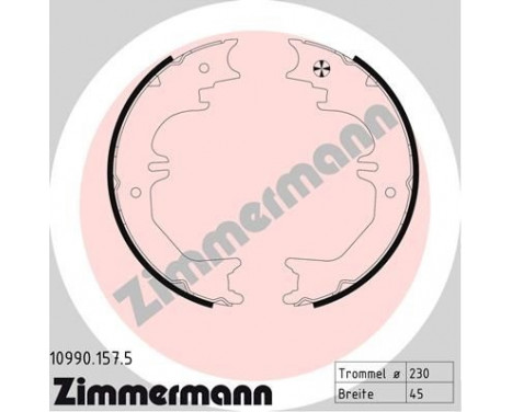 Brake Shoe Kit, parking brake, Image 2