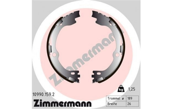 Brake Shoe Kit, parking brake
