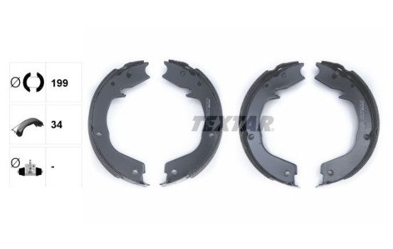 Brake Shoe Kit, parking brake