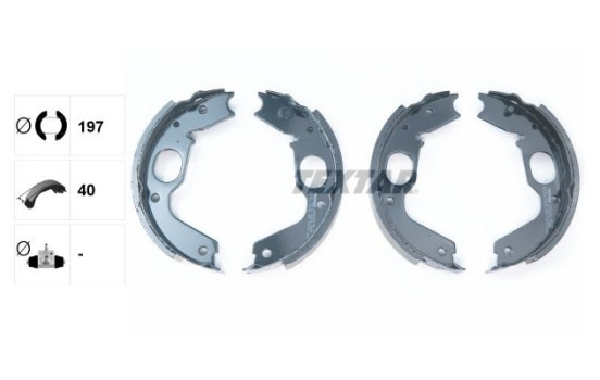 Brake Shoe Kit, parking brake