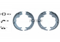 Brake Shoe Kit, parking brake