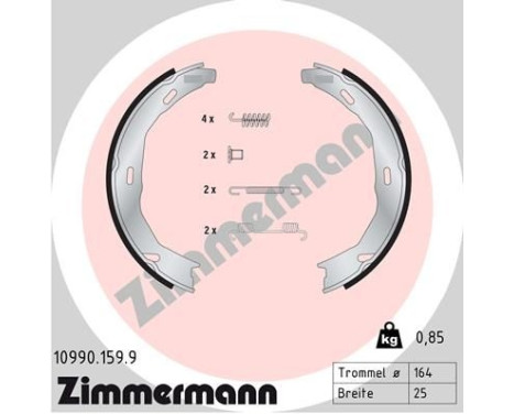 Brake Shoe Kit, parking brake