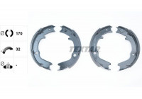 Brake Shoe Kit, parking brake
