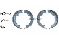 Brake Shoe Kit, parking brake