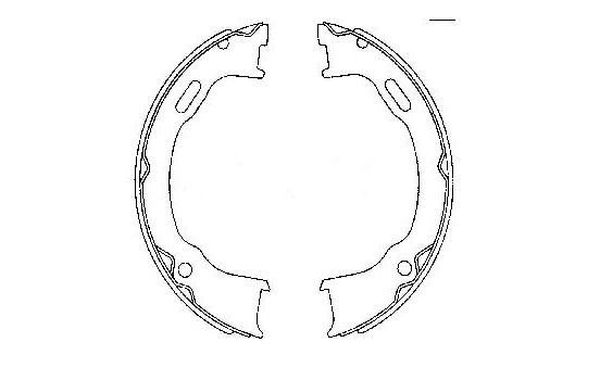 Brake Shoe Kit, parking brake, Image 2