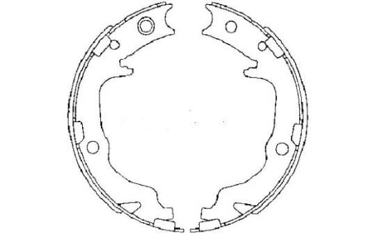 Brake Shoe Kit, parking brake, Image 2
