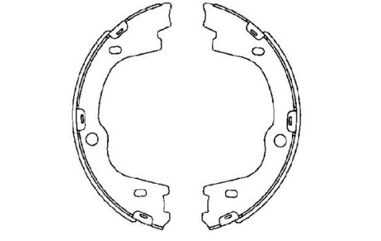 Brake Shoe Kit, parking brake, Image 2