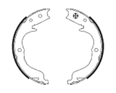 Brake Shoe Kit, parking brake, Image 2