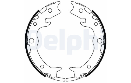 Brake Shoe Kit, parking brake