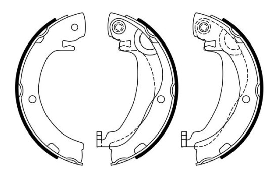 Brake Shoe Kit, parking brake, Image 2
