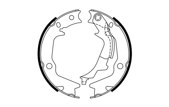 Brake Shoe Kit, parking brake, Image 5
