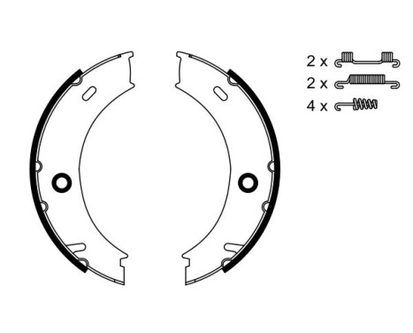 Brake Shoe Kit, parking brake, Image 5